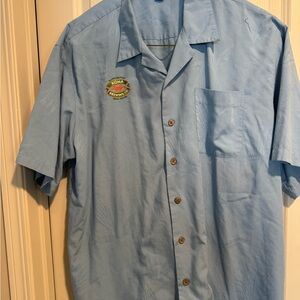 Port Authority Light Blue Casual Button Down Shirt